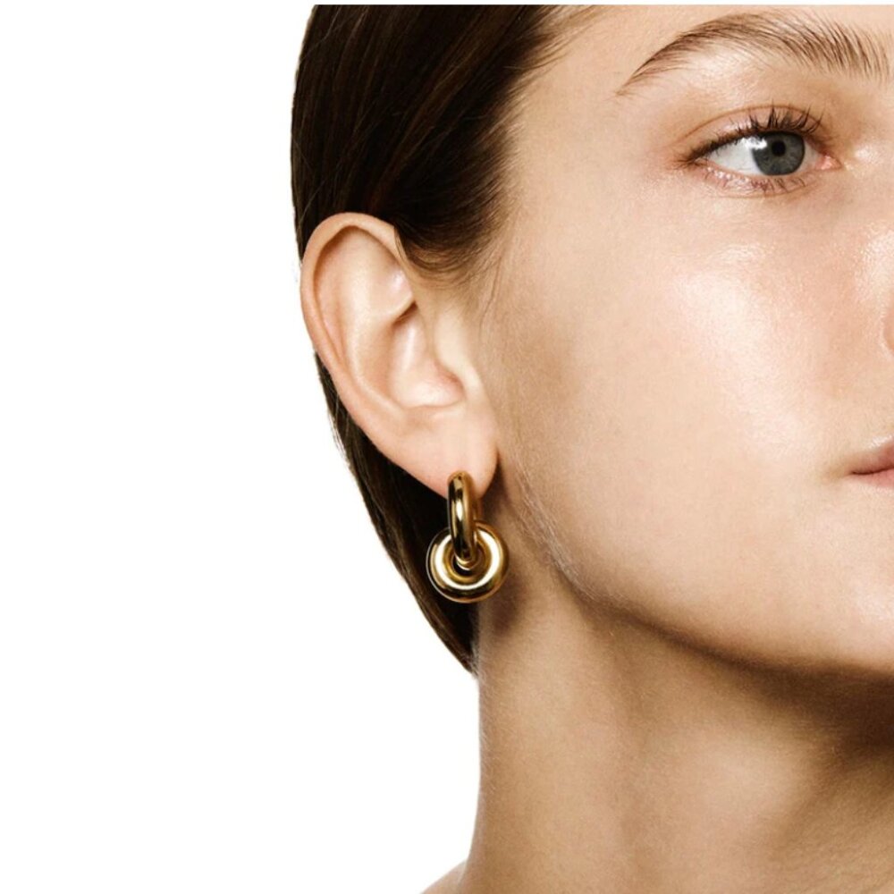 Lie Studio - Esther Earrings - Gold Hoop Earrings